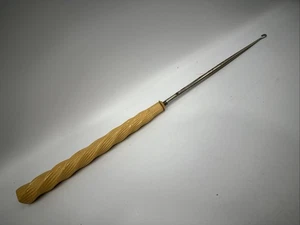 "Gancho de baquelita vintage con cordones de botón de 16"" de largo" - Imagen 1 de 1