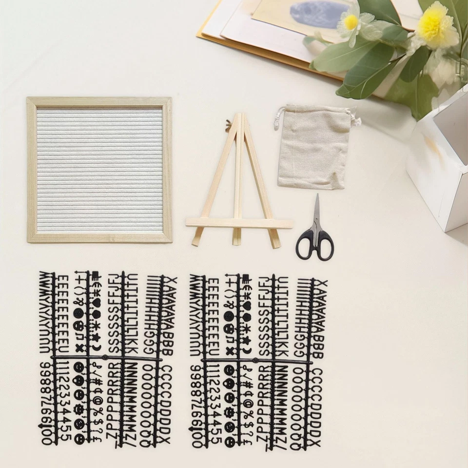 Felt Letter Board with Letters, Numbers & Symbols Menu Board Changeable Message - Image 1 of 1