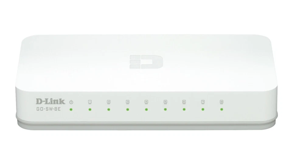 D-Link GO-SW-8E 8-Port Fast Ethernet Easy Desktop Switch - Image 1 of 4