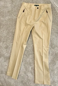 LAUREN RALPH LAUREN, DAMEN GR. 4 (28x31) HELLBRAUN. BOOTCUT, REISSVERSCHLUSS TASCHEN STRETCH HOSE - Bild 1 von 7