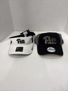Pitt NCAA New Era & Nike Snap Back Hat Cap And Visor NWT Combo Set - Picture 1 of 14