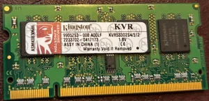 Memoria DDR2 Kingston 512 MB SO-DIMM 533 MHz (KTD-INSP6000A/512) - Imagen 1 de 1