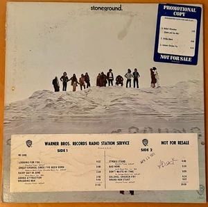 STONEGROUND Stoneground  WARNER BROS 1971 ROCK LP White Label Promo BIO RARE EX+ - Picture 1 of 3