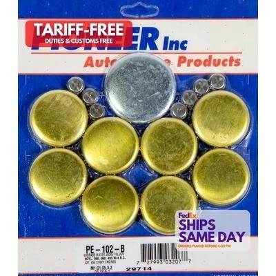 Pioneer PE-102-B, Kit 454 Chevy Freeze Plug Kit - Brass Performance Racing Parts - Image 1 of 4