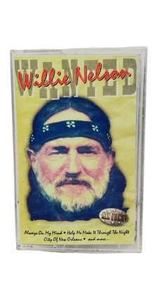 RARE Willie Nelson Wanted Country Music Cassette Version Six Great Hits 1998 - Image 1 of 4