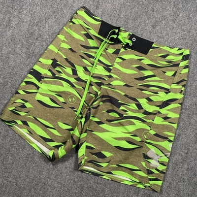 Pantalones Cortos Under Armour Heatgear Calce Suelto Para Hombres 34 Verde Camuflaje Natación Playa Foto 1 de 4
