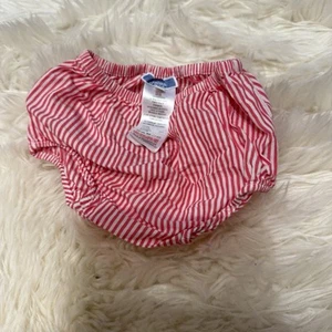 Jacadi Red And White Stripe Bloomers Size 6 Months - Picture 1 of 3