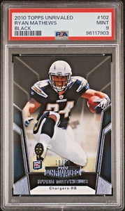 Ryan Mathews Chargers 2010 Topps Unrivaled Black #102 Rookie RC/99 PSA 9 Pop 1 - Bild 1 von 2