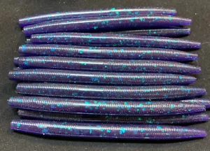 50 Stck. 5 Zoll June Bug Senko Stil Weichplastik Finesse Barsch Angeln Stick Köder Wurm - Bild 1 von 7