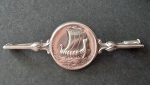 Georg Jensen Sterling Silver Viking Boat Brooch No 220. - Picture 1 of 12