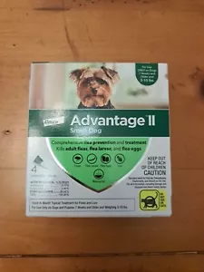 Advantage II for Small Dogs 3-10 Lbs - 4 Pack - FLEA TREATMENT CONTROL - Picture 1 of 1