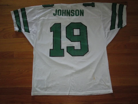 1990s Vtg New York Jets KEYSHAWN JOHNSON Wilson Rooke ? jersey sz 50 XL USA MADE Cover