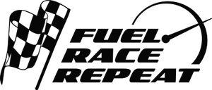Fuel, Race, Repeat! Vinyl Decal / Sticker 42 different colors available - Picture 1 of 44