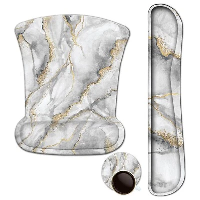 ARTSO Keyboard Wrist Rest and Mouse Pad with Wrist Support, Ergonomic Mouse P... - Image 1 of 4