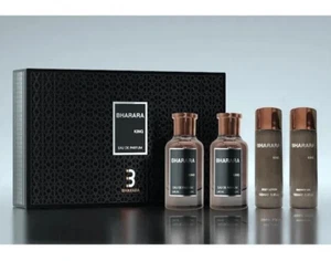 Bharara King 4pc Set 3.4oz EDP + 3.4oz After Shave + 5oz Shower Gel + 5oz Lotion - Picture 1 of 1
