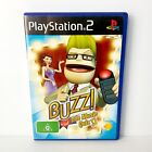 Buzz The Music Quiz + Manual - PS2 - Tested & Working - Free Postage