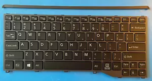 Fujitsu U727 U728 U729 English Keyboard Anti-Bacterial and Cover Lock Strip - Picture 1 of 2