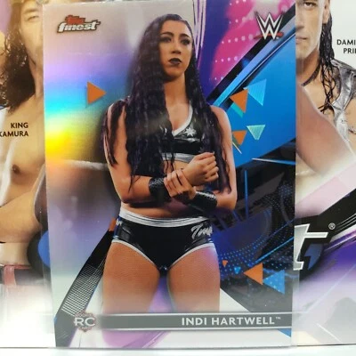 2021 Topps Finest WWE Indi Hartwell Refractor RC Rookie #84 - Image 1 of 2