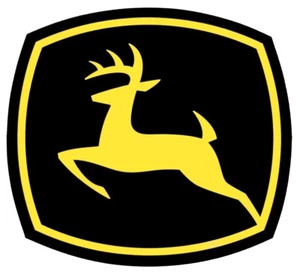 XL Black John Deere Sticker Label Decal c. 250 x 225 mm Waterproof Vinyl - Picture 1 of 1
