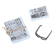 1:12 Dollhouse Miniature Mini Newspaper Glasses Model Furniture Toy AccessorieOR