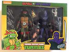 NECA TMNT Ninja Turtles Raphael vs Foot Soldier Target Cartoon 2 Pack