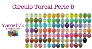 50 x 42m Circulo TORCAL Perle 5 Crochet Embroidery Crewel Thread - Your Choice - Picture 1 of 10