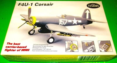 F4U-1 Corsair ~ Testors Kit  1:72 Scale WW II Model Fighter Plain , New! - Image 1 of 2
