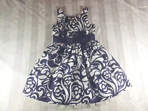 Gymboree Plum Party Royal Purple Floral Blossom Duppioni Bow Holiday Dress 4 - Picture 1 of 15
