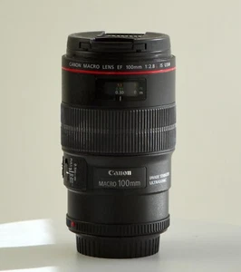 Canon EF 100mm 2.8L IS USM Macro lens-excellent condition, moderate use - Picture 1 of 10