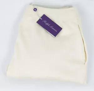 Pantalones para correr RALPH LAUREN con etiqueta púrpura tejidos en crema seda cachemira GRANDES NUEVOS CON ETIQUETAS - Imagen 1 de 6