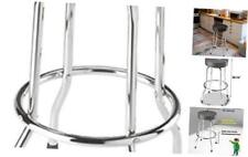  Torin Swivel Bar Stool: Padded Garage/Shop Seat with Chrome Plated Legs, 