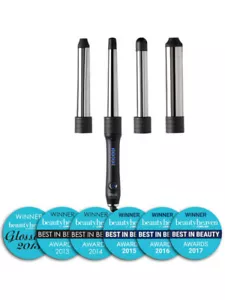 muk Curl Stick V2.0 Styler 4 Interchangeable Barrels Hair Curling Conical Wand - Picture 1 of 10
