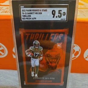 2022 Panini Rookies And Stars TH-23 Garrett Wilson Thrillers Red Prizm 14/99 - Picture 1 of 2