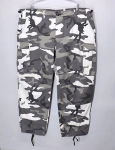 Vintage Military Camo Pants Mens X Large Black White Gray Combat NATO Size 7583 - Picture 1 of 11