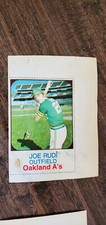 1975 HOSTESS TWINKIES FULL UNCUT CARD JOE RUDI OAKLAND ATHLETICS A'S ANGELS # 40