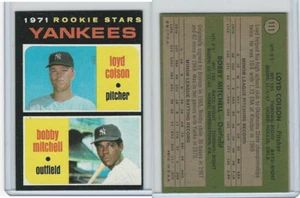 1971 Topps Baseball, #111 Yankees Rookies, Loyd Colson, Bobby Mitchell - Bild 1 von 1