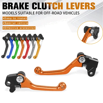 CNC Pivot Brake Clutch Levers For Suzuki RM 85 2002-2019 RM 125 RM250 2001-2008 Foto 1 de 4