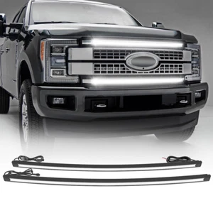 For Ford Super Duty F250 20-22 LED DRL Grill Accent Side Marker Lights Bar Kit   - Picture 1 of 12
