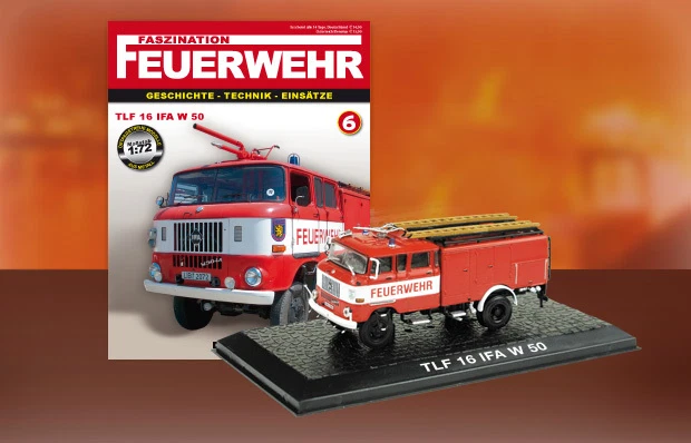 Camion Pompieri TLF 16 IFA W 50 -  Feuerwehr Bomberos DIE CAST 1:72 - Immagine 1 di 1