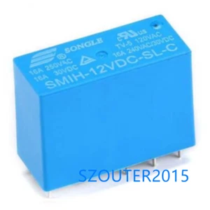 10 PIEZAS SMIH-12VDC-SL-C DC 12V 16A 250VAC Relé NUEVO - Imagen 1 de 1