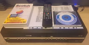 Toshiba DVR17KTB VHS DVD Recorder Copy VHS to DVD New Remote & Set Up Guide - Picture 1 of 24