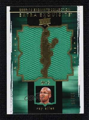 2009-10 Exquisite Collection Extra Jersey Gold /25 Ray Allen #X-RA HOF - Image 1 of 2