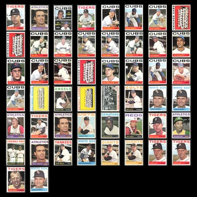 1964 Topps Lote 50 Tarjetas de Béisbol De Colección Distribuidor Conjunto a Granel Constructor Commons En muy buena condición MLB Foto 1 de 4