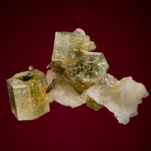 Melanson TN Collection Fluorapatite on Albite Minas Gerais, Brazil 1212-8855 - Bild 1 von 3