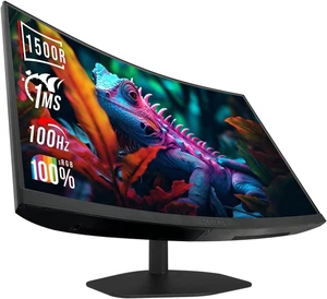 Curved 24" Gaming Monitor 1500R, 100Hz, Eye Care, eingebaute Lautsprecher, schwarz - Bild 1 von 11