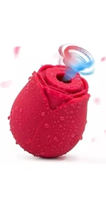 Massaggiatore Rose, Forte Vibrazione, Resistente all'Acqua, 10 Impostazioni, Ricaricabile NUOVO - Foto 1 di 5