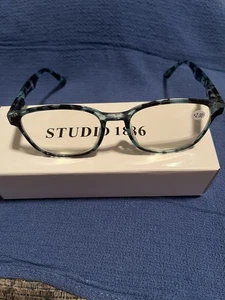 Avon Studio 1886 Readers Blue eyeglasses Blue Light Blocking +2.00 NIB - Picture 1 of 4