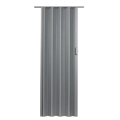 48 In. X 96 In. Elite Vinyl Satin Silver Accordion Door - Image 1 of 4