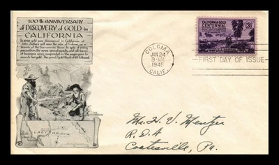 SELLOS DR JIM CUBIERTA DE ESTADOS UNIDOS ORO CALIFORNIA CENTENARIO FDC ARISTÓCRATAS LOWRY Foto 1 de 2