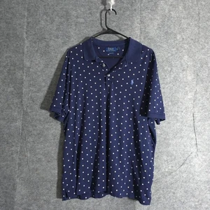 Polo Ralph Lauren Hemd Herren Gr. XL Polka Dot Navy Blau Classic Fit Geometrisch - Bild 1 von 11